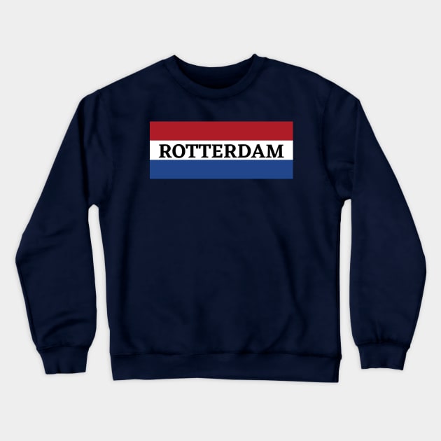 Rotterdam City in Dutch Flag Crewneck Sweatshirt by aybe7elf
